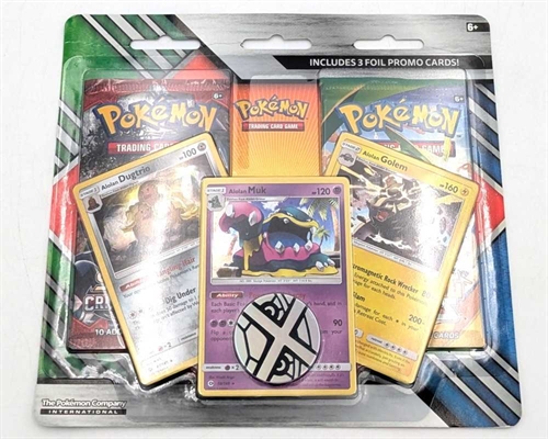 Pokemon TCG - Alolan 3-pack Blister (A-Grade) (ENG) (BMO*)